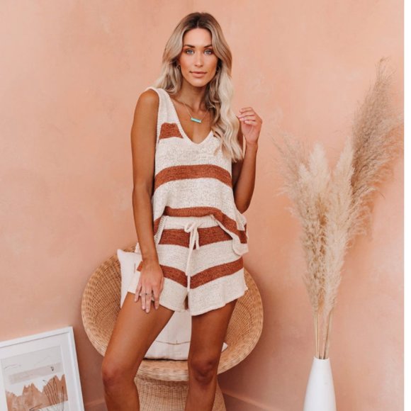 HOLLI Striped Knit Tank Top - Picture 7 of 12